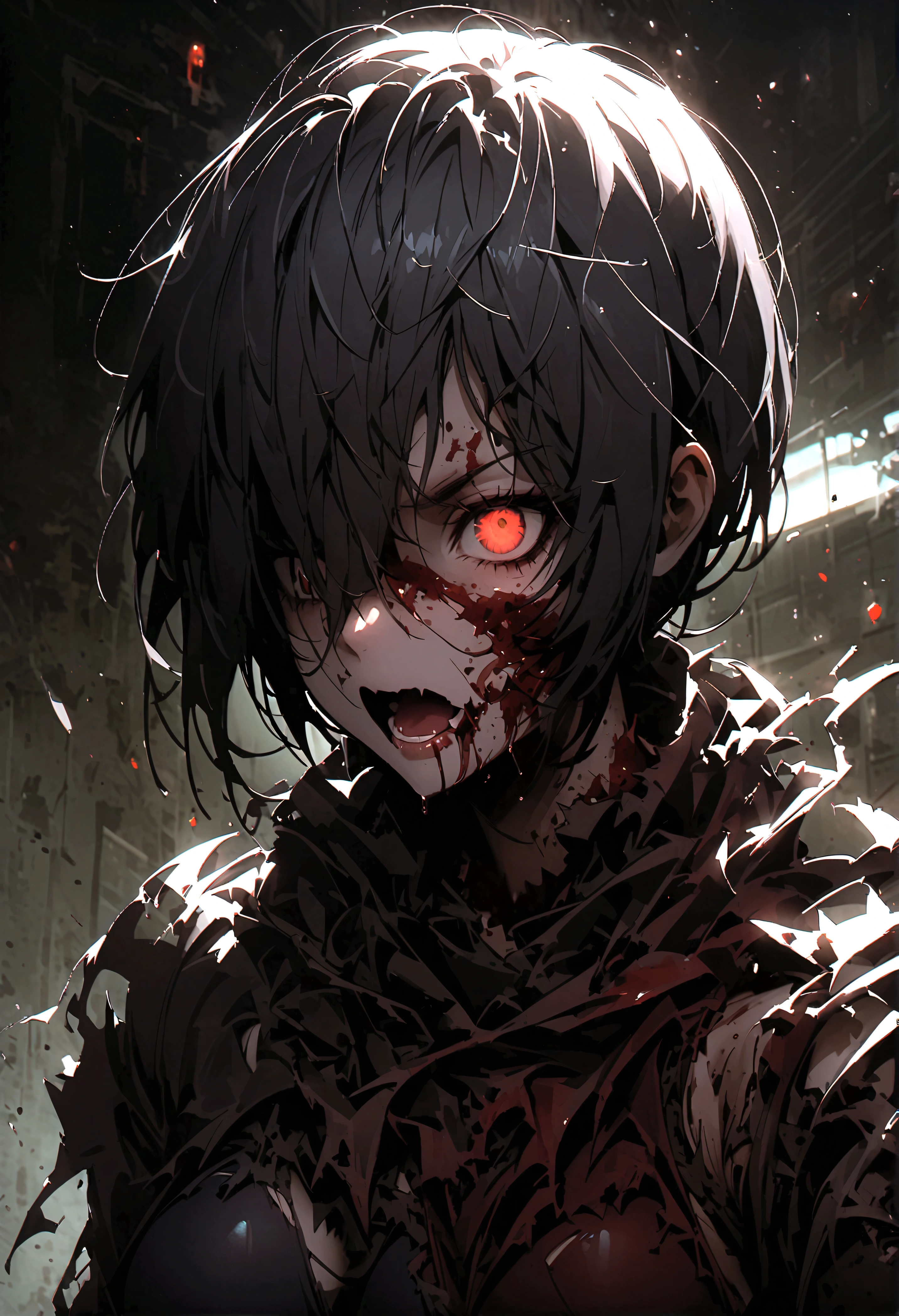 midnight、pandemic、resident evil、T-Virus、☣️、Zombie Virus、Grey Flesh、Slit Mouth Zombie、Torn clothing、Blood at the mouth、Breakdown of reason、