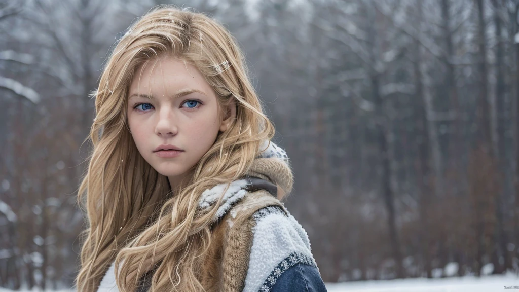 AlexiaThompson01R,, emerges from the snow falling outside, her straight blonde hair capturing the softness of flakes dancing in the wind. His expression is a mix of sadness and determination, reflected in your deep blue eyes, that seem to absorb the vastness of the Canadian winter. Tears join the cold raindrops on your cheeks, a melancholic synthesis of the nature that surrounds it. Her rosy lips and immaculately clear skin are markers of her innocence. ., while his arrogant stance indicates surprising inner strength. The direct, golden hair falls softly over the shoulders, adding an aura of serenity to your figure. AlexiaThompson01R is more than just a person lost in the vastness of the Canadian winter; She is a vision of beauty and resilience, a promise of hope in the midst of sadness. (completely naked)