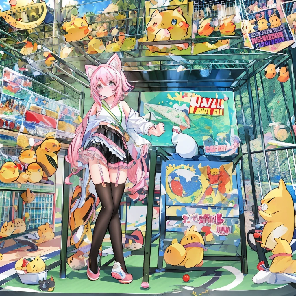 comic con中,personification(cat ears human cat tail)At comic con,There are many different types of Toy figures,Nendoroid 3D,anime statue,Toy figure,q cheeks,Funny company anime style,anime action figure,silicone man,Silicone statue,Styled for Nendoroid,figure、 anime figure、action figurine toys、silicone statue animal illustrations,mixed species,different kinds of animals,various species,diverse animals,digimon evolution,Ultimate Evolution,perfect body,ultimate body,horse,There is personification,digimon evolution,Ultimate Evolution,perfect body,ultimate body,UFO,There is a horse,There is personification,There are photos of Cat lady with many animals,animal illustrations,mixed species,different kinds of animals,various species,diverse animals,digimon evolution,Ultimate Evolution,perfect body,ultimate body,horse,There is personification,digimon evolution,Ultimate Evolution,perfect body,ultimate body,UFO,There is personification,Cat lady,cat ears women\(Lovely,Kawaii,)rest ,quality\(masterpiece,high resolution,top-quality,top-quality real texture skin,提high resolution,RAW photos,Best quality,Very detailed\)