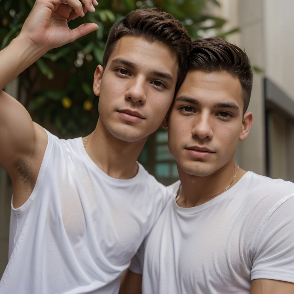 There is a Caucasian white man with brown hair who is taking a selfie in the city., clean shaven, shaved hair, tommy 25 years, Andres Rios, Caio Santos, cute young man, Alejandro, miguel, Christian Orrillo, age boy, 25 years, mateo dineen, Julian Calle, artem, High quality charging
