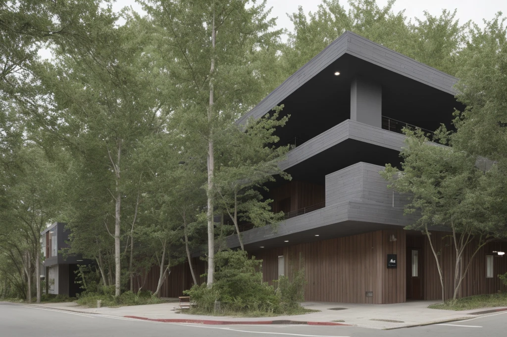 ArchiZHS, modern hotel, buildings surrounded by nature,  