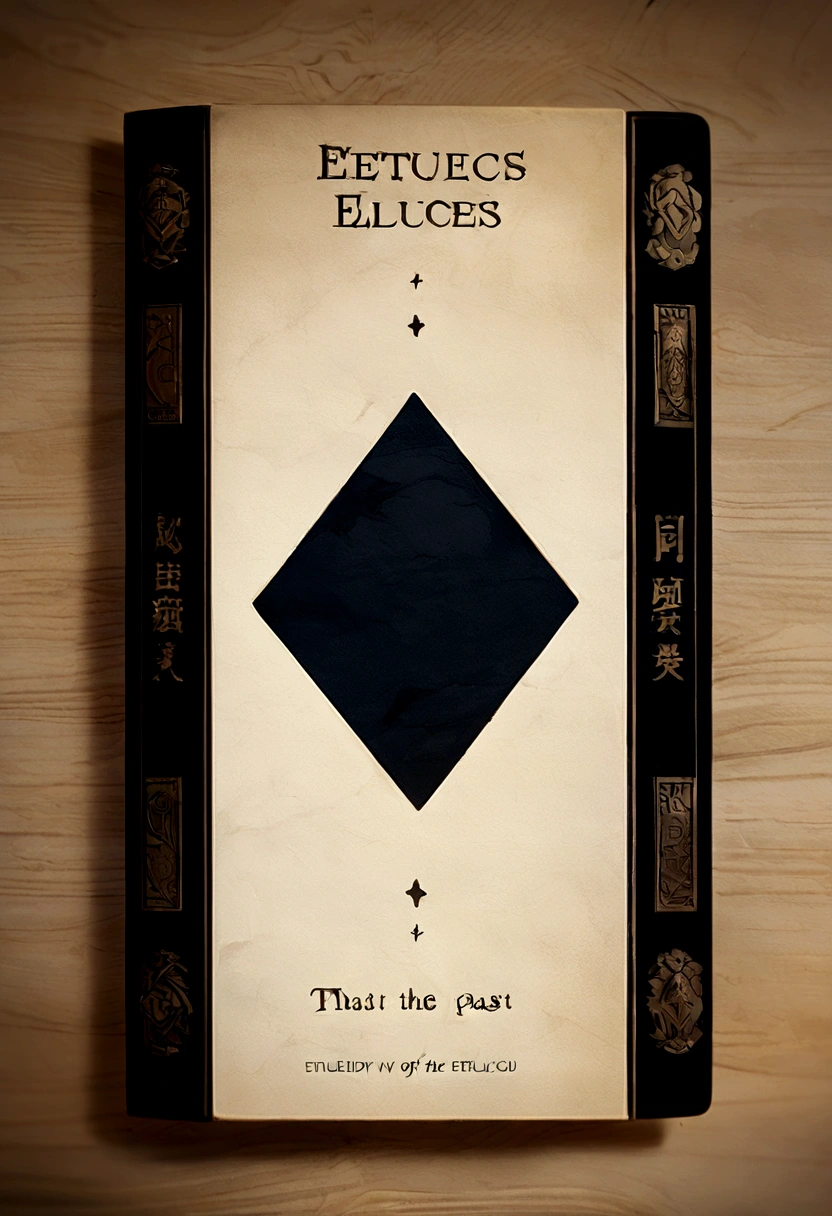 Modify this cover so that its name says "ETERLUCES" and at the bottom say "Scars of the past" 