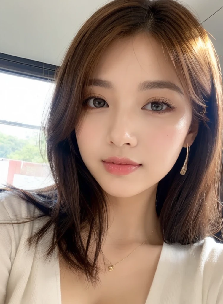 Not dark eyebrows、Thin eyebrows、I can see the valley、Very large breasts