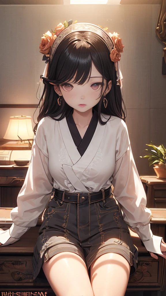 、((((SFW:1.8))))、Stand and spread your legs、 pretty girl, Highest quality、超High resolution、High resolution、Highly detailed CG、8k unit wallpaper、、Beautiful attention to detail、(((Boyfriend's room、school uniform)))、(((Ultra shiny latex panties)))、((( Dark Skin ,Pleated skirt , Cleavage ,)))、(Shiny body,:1.5)、 Embarrassing、(Ahegao)、(steam,sweat)、shy、