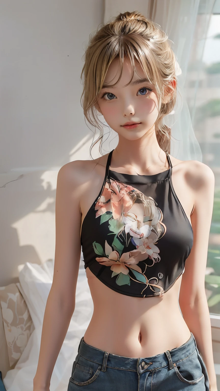 tshirt design, rzminjourney, Vector art, summer design,Blonde like silk, hot like Hawaii