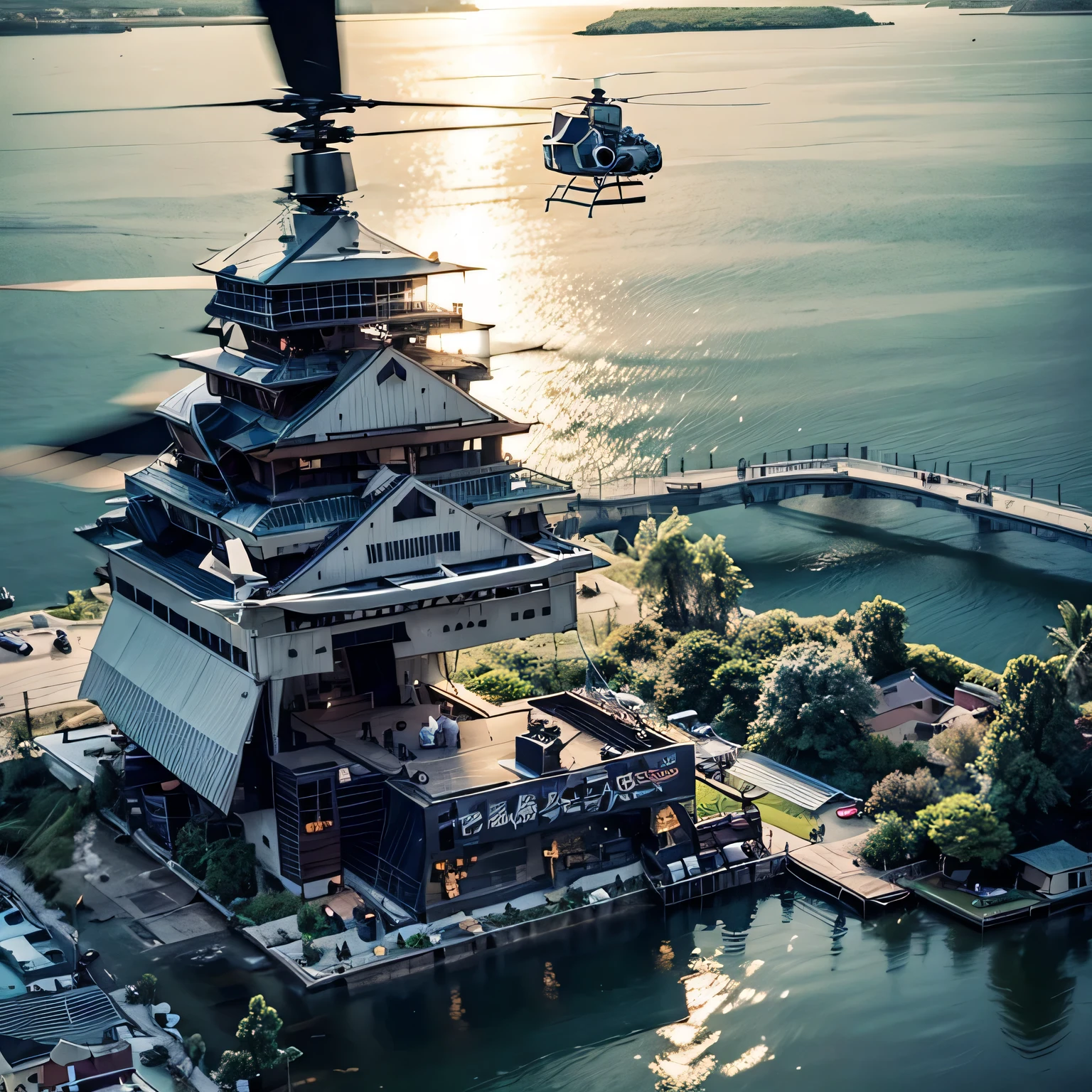 best quality, ultra-detailed, (transport helicopter:1.5)