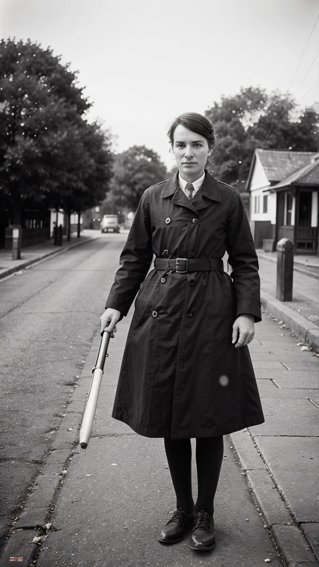 Generate historical photo of a person.