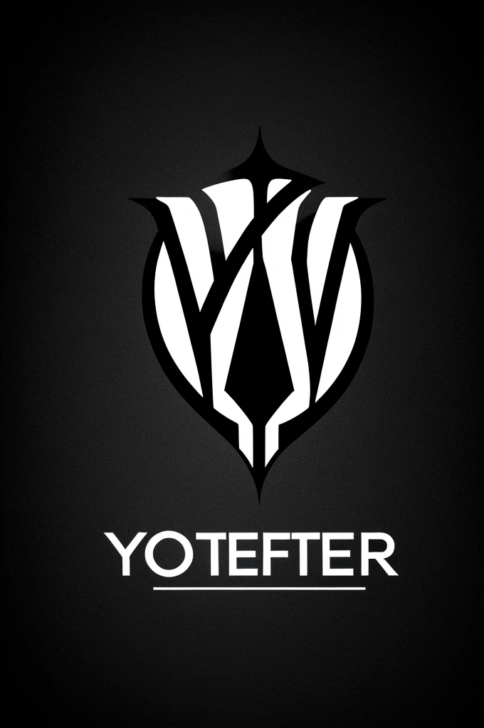 Craete an logo with yami in text with dark background