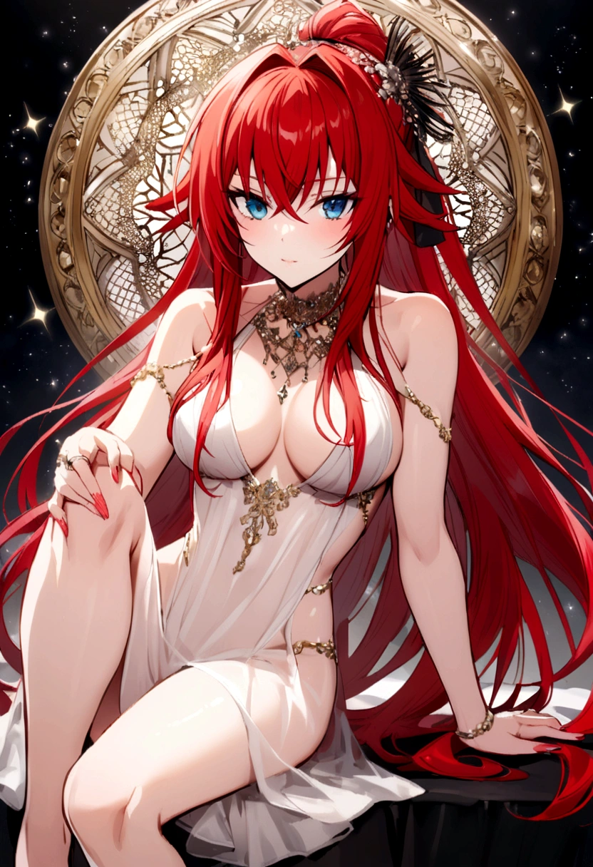 Rias Gremory completely naked