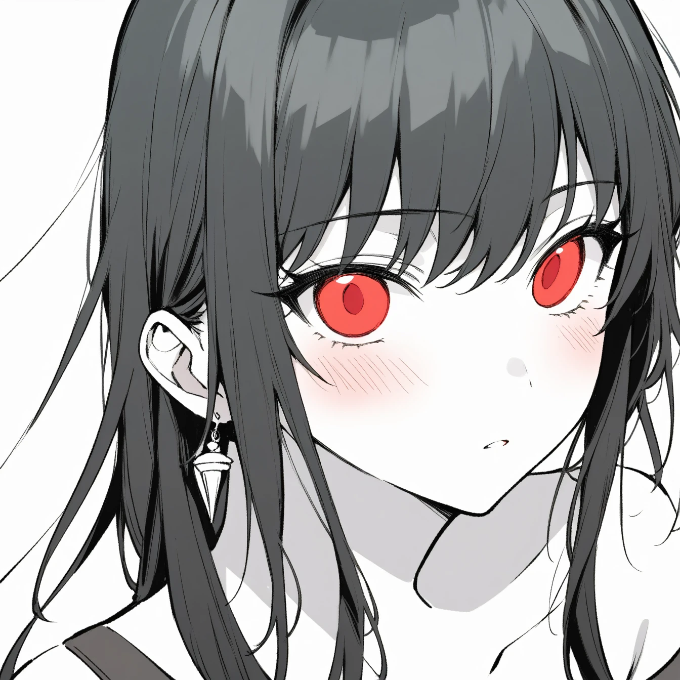 a close up of a woman with a knife and a dress, at pixiv, top rated on pixiv, pixiv style, pixiv contest winner, portrait of a goth catgirl, pixiv 3dcg, gothic maiden anime girl, anime monster girl, 1 7 - - old me goth girl, ahegao, anime moe artstyle, seductive anime girl