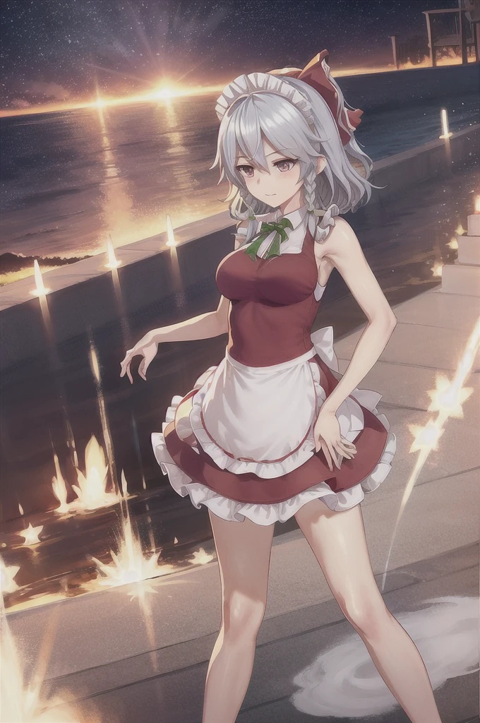 Sakuya Izayoi being turned into Reimu Hakurei against her will 