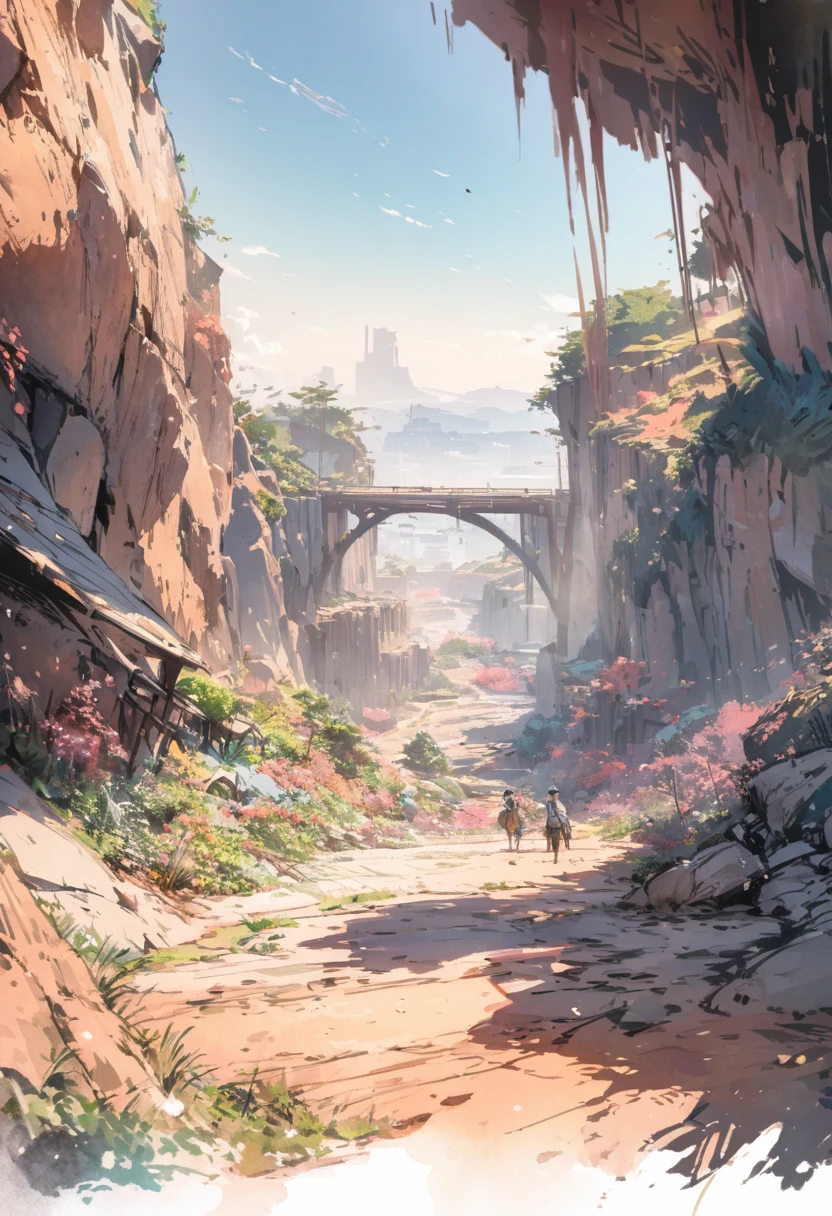 masterpiece,highest quality,ultra-detailed,high-definition background,8K,hi-res,high quality,BREAK,japanese manga style, sketch, Watercolor Colors,landscape,[Even if the person who gave it forgets、I won&#39;t forget the person who received it]