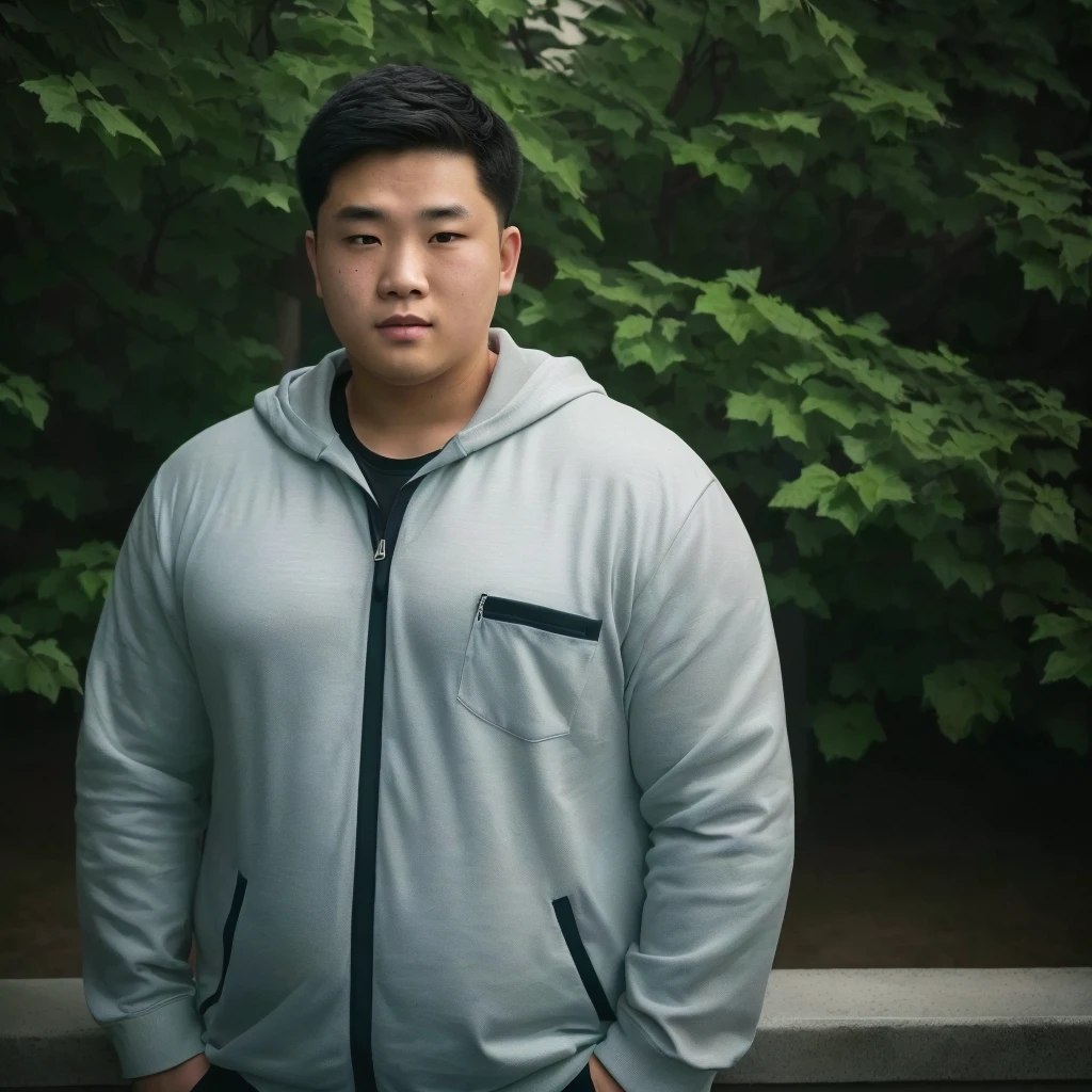 Medium-sized display, Medium shot, Written border depth, Upper Body, angle, masterpiece, angle, (RAW photos, best quality), best quality, Very detailed, CG, 8k wallpaper, Young male protagonist,Chinese youth,30 years old,male,Moderate obesity, Solitary, Look directly at the audience, front