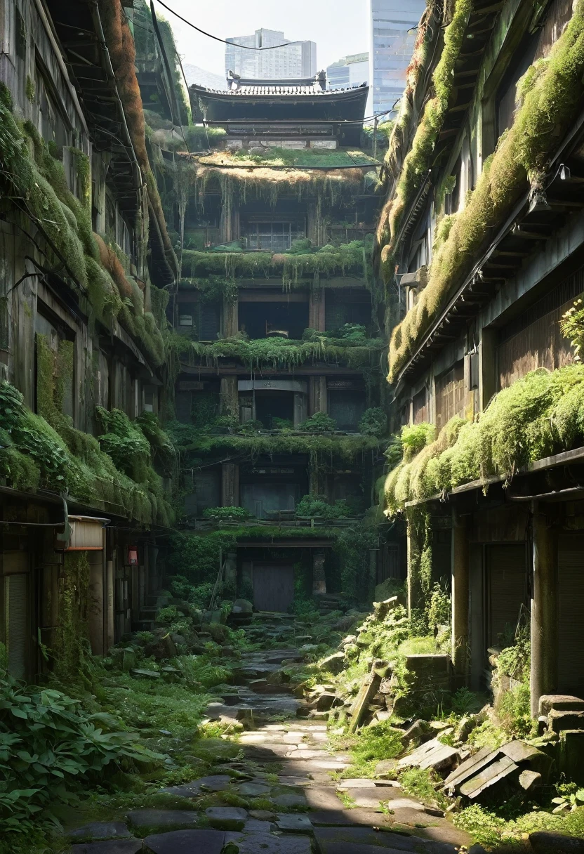 ,A world in decline,ruins,huge architecture,Japan,and,Last of Us