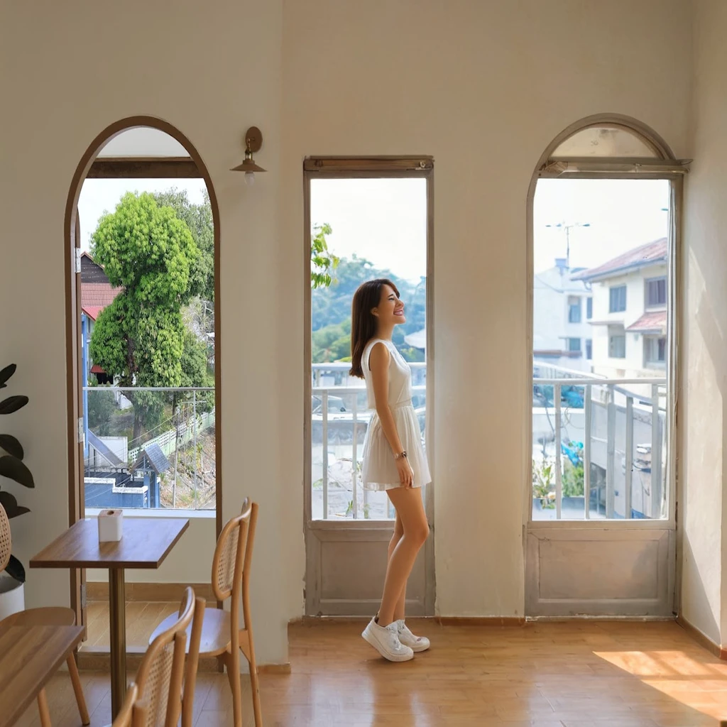 Portrait MagMix Girl side view,Masterpiece, best quality, height, smile