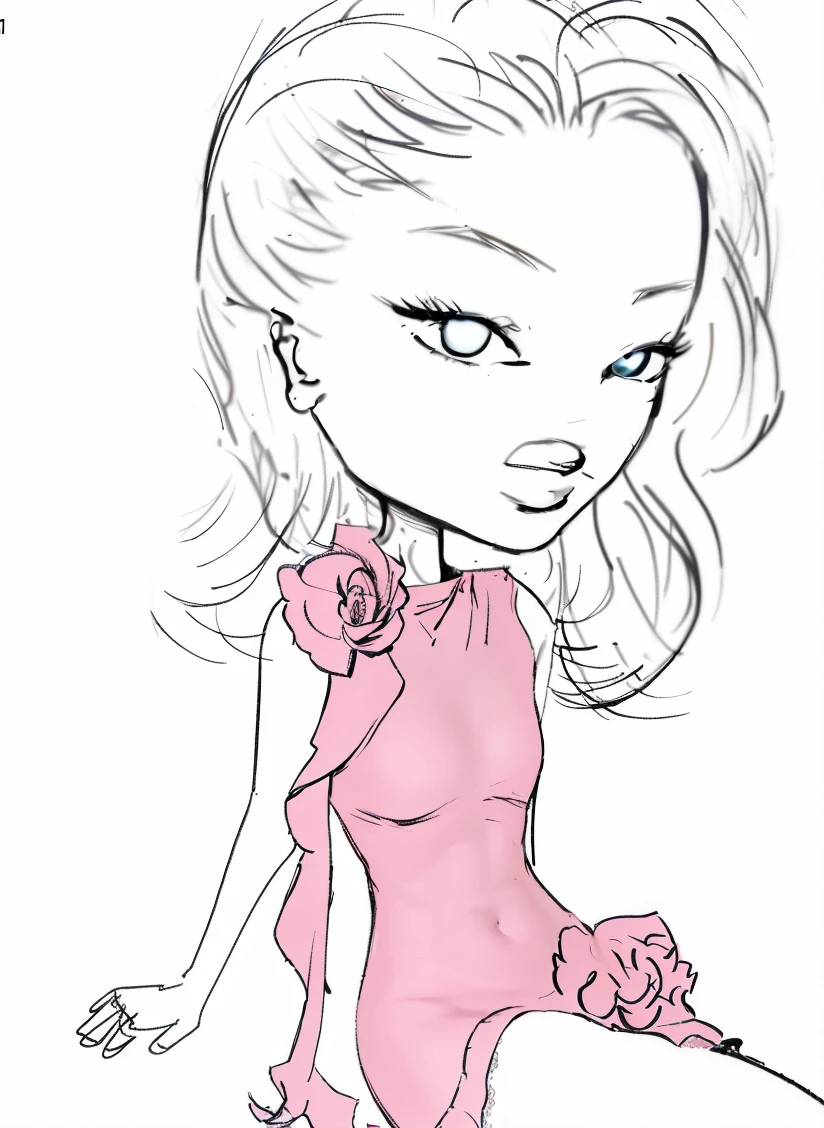 (8K, RAW photo, Best quality, Mastery:1.2), (Realistic, photo-realistic:1.2), (Ultra-high resolution), (Ultra detailed), absurderes, 1girll, Open navel,cabellos largos dorados,Blue pupil,pretty face, symetrical eyes, Taiwan Baby 5, Perfect body proportion,middlebreast,(Pink flight attendant uniform,Lace skirt:1.2),tight-fitting,lacepantyhose,Badges,There is an X mark on the chest,Thin leg,20 days,sitted,Fine skin,looking at viewert,Legs stacked(inside airplane:1.2),high-heels,Frontal view
