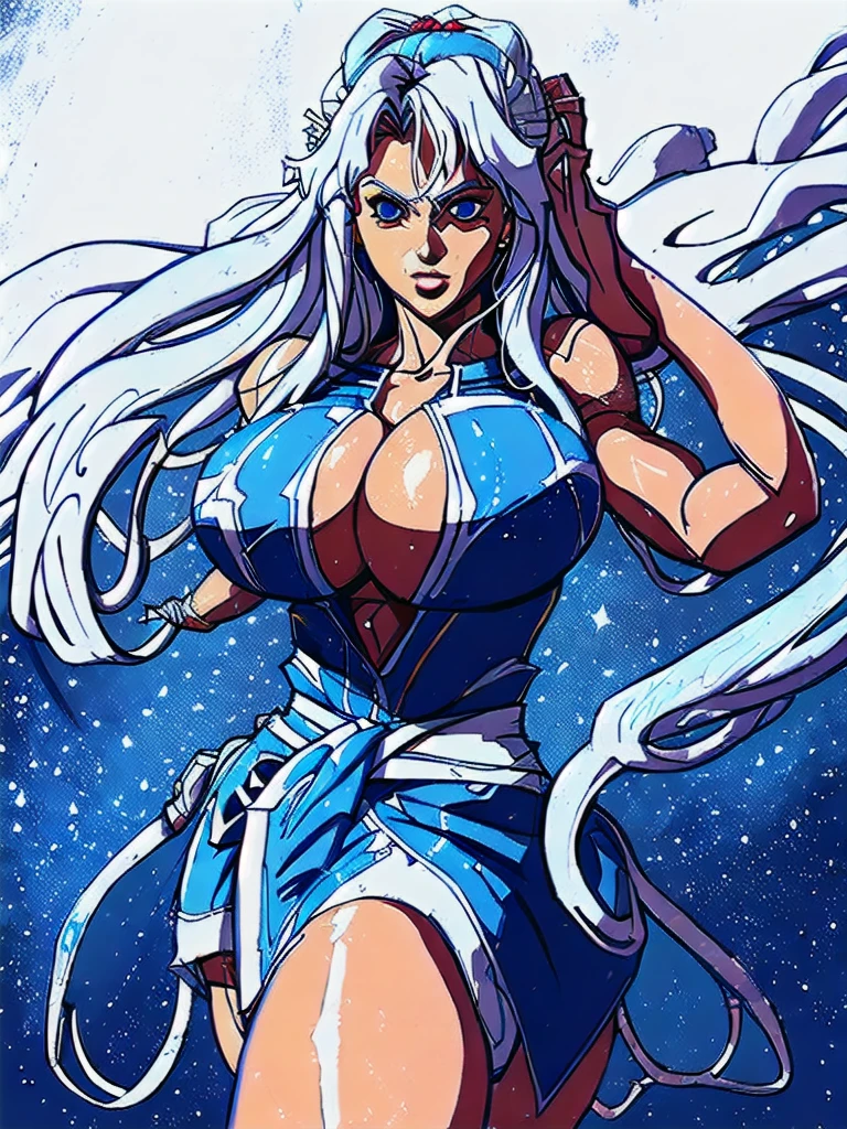 Full potrait of Rugged muscular zeus greek god of lightening, anime version,full long white hair highly intricate detailed, light and shadow effects, intricate, highly detailed, digital painting, art station, concept art, smooth, sharp focus, illustration, advanced digital anime art, atmospheric lighting, detailed face, 8 k, hq, artstation, by makoto shinkai, stanley artgerm lau, wlop, rossdraws ”