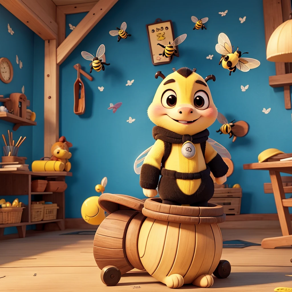 a cartoon bee