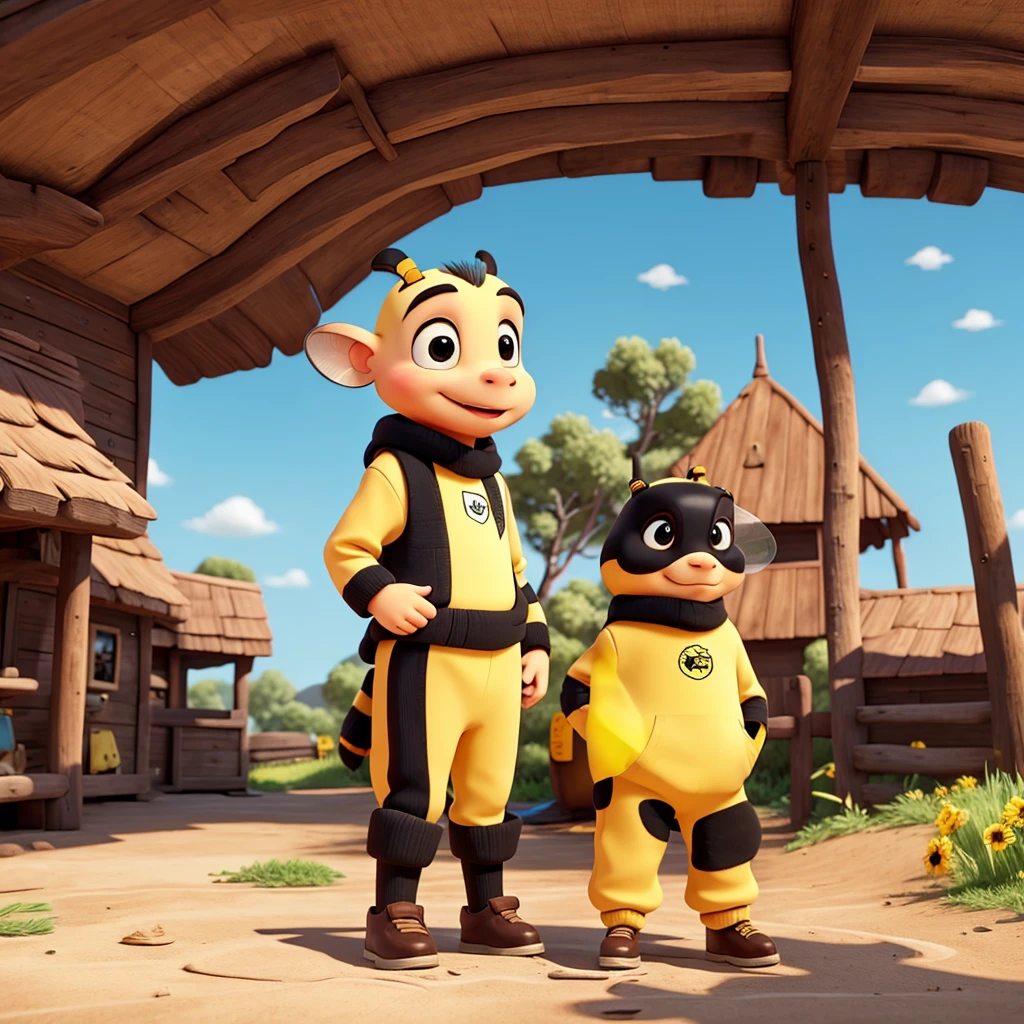a cartoon bee