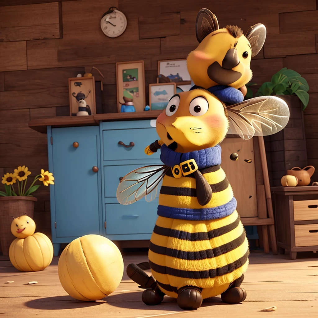 a cartoon bee