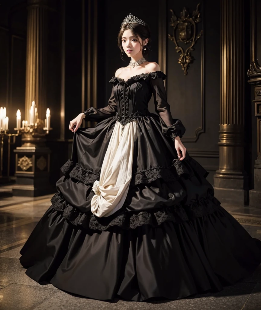 Girl princess dress in black 
