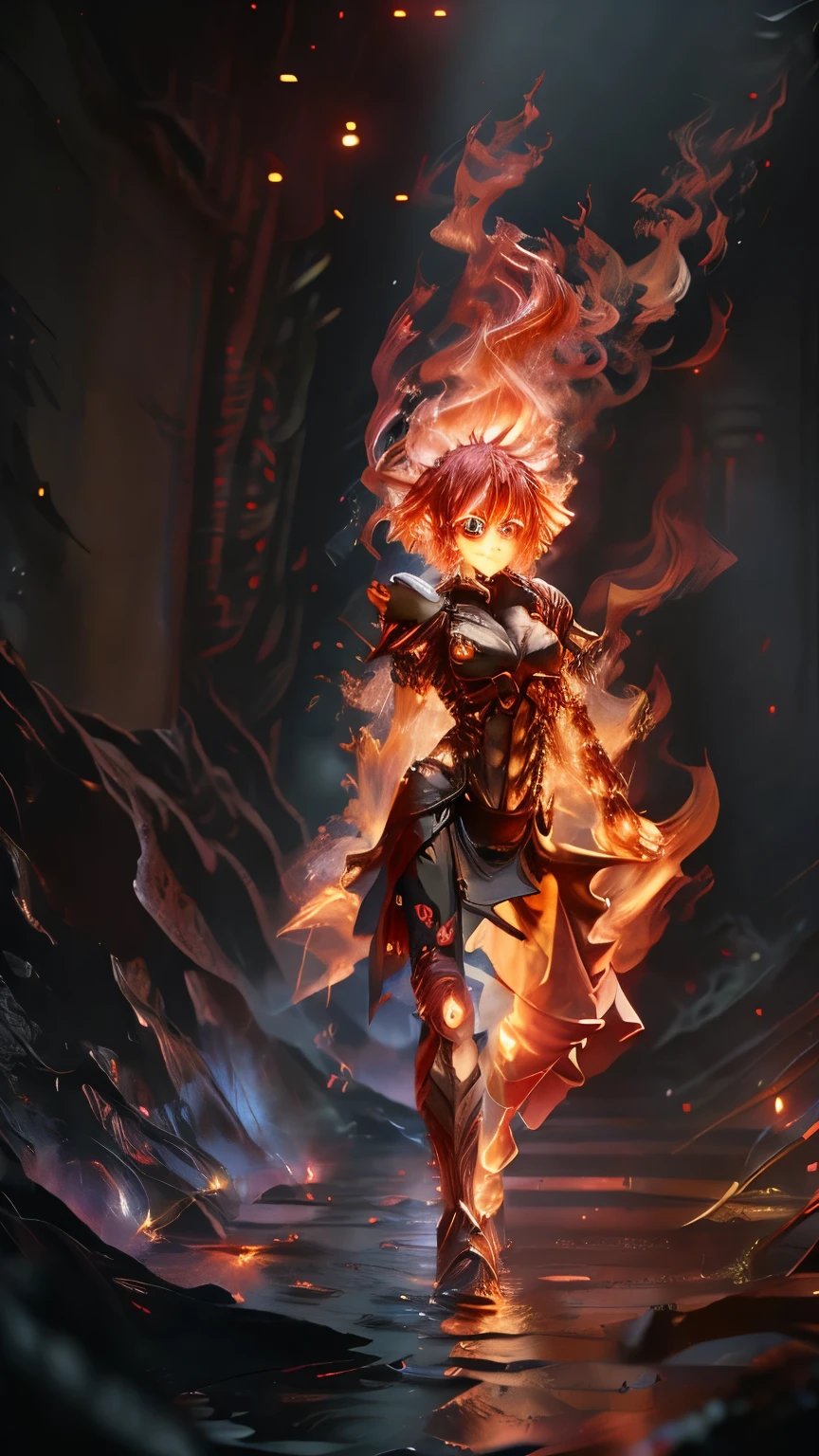 ((full body)), tensei shitara slime datta ken, guy crimson, red Hair, male  body, anime art style, anime style, reincarnated as a slime, bright fiery eyes, bright orange eyes, Bright ember eyes, burning eyes, red eyes of fire, wallpaper, 4 k manga wallpaper, animated badass 8k, 4k animado wallpaper, animated epic artwork, hd anime wallaper, anime wallaper, animated style 4k, ultra hd animado wallpaper, animado wallpaper 4k, animado wallpaper 4 k, epic animated style, mitz vah art style, detailed animated art, red lens flare