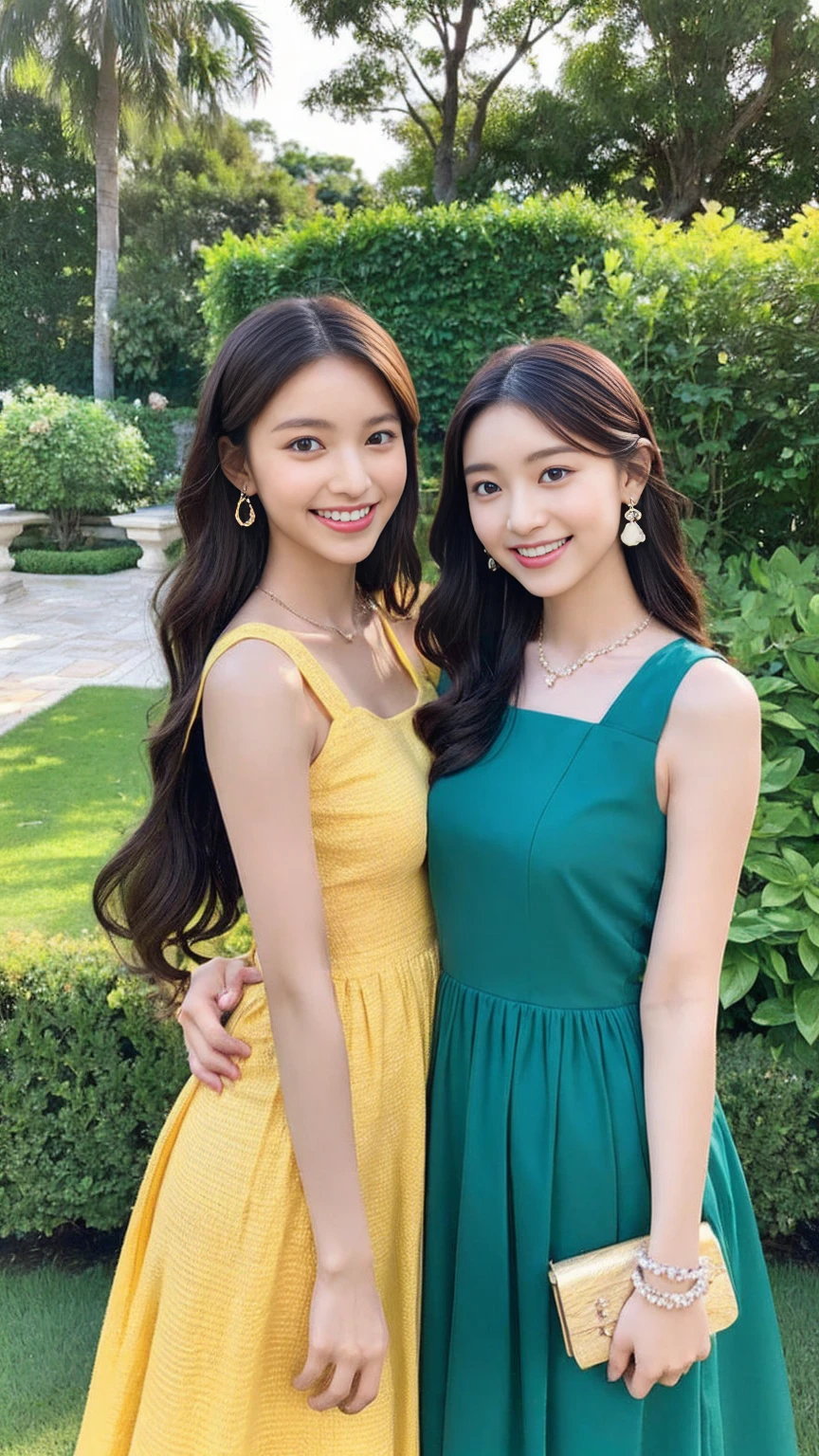 A realistic and engaging portrait of a young korean girl with a warm smile and tousled shoulder-length hair. She is wearing a simple green tank top, a relaxed yet confident vibe, an inviting atmosphere, realistic, real, 8k, high quality, high resolution, her freckled skin and joyful expression, capturing the essence of contemporary social media culture, influencer.