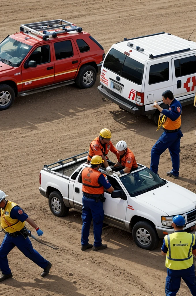 Rescue volunteers