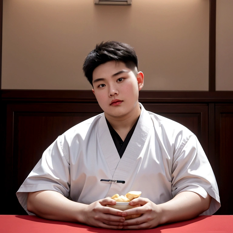 Medium-sized display, Medium shot, Written border depth, Upper Body, angle, masterpiece, angle, (RAW photos, best quality), best quality, Very detailed, CG, 8k wallpaper, Young male protagonist，Chinese youth，30 years old，male，Moderate obesity, Solitary, Look directly at the audience, front