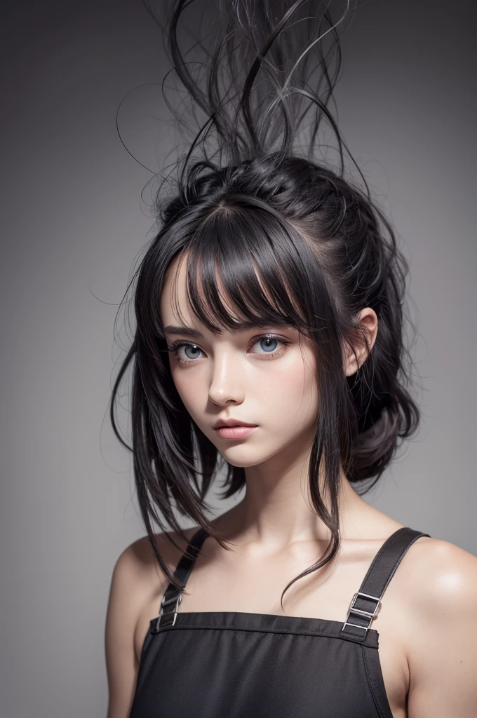 Pan with hair strands inside