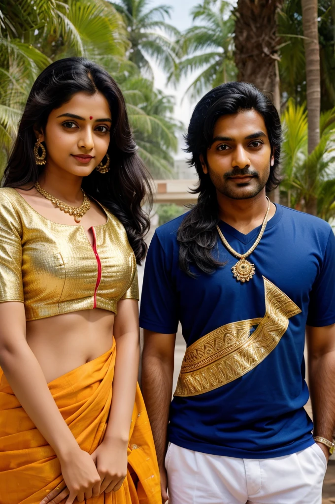 Indian couple doing Kamasutra poses, saree, big , getting  touched by crowd with boy  suck    in temple with crowd 
