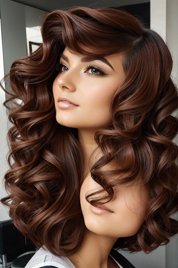 Make me a logo for a hair salon specialized in doing hair perms