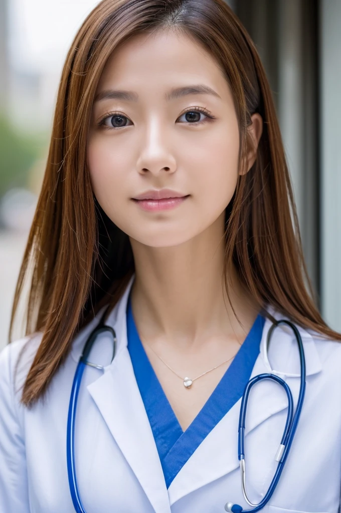 ((Highest quality)), ((masterpiece)), (detailed),Perfect Face,Japanese,Female doctor,White