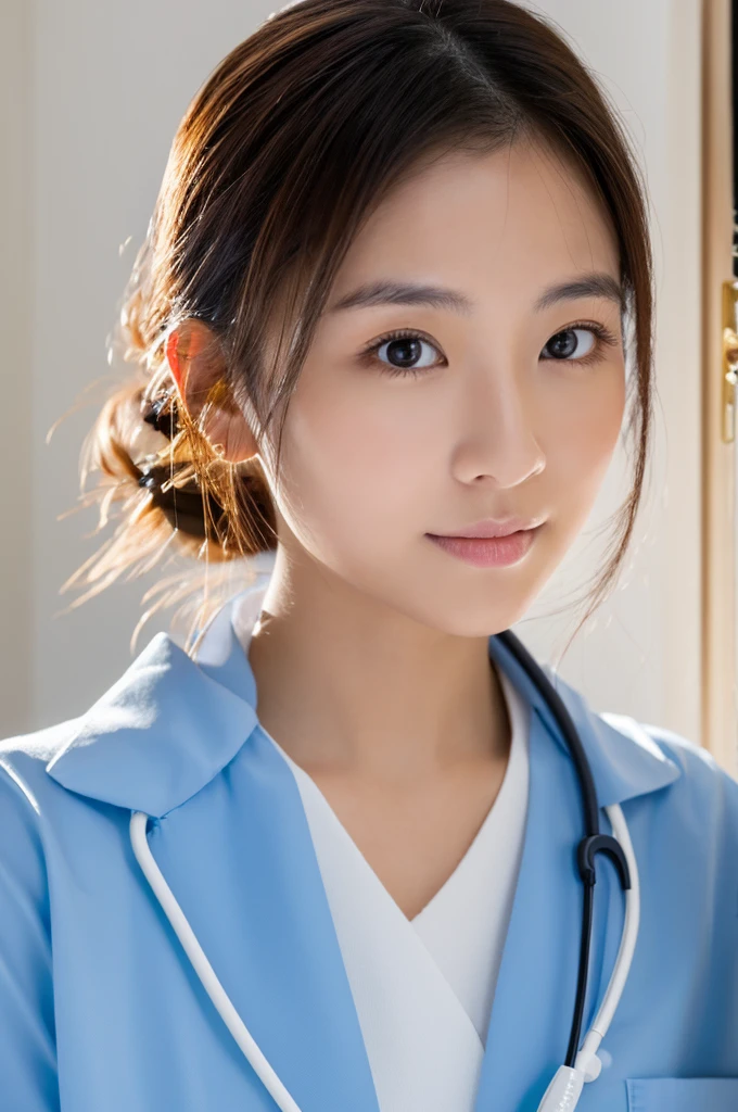 ((Highest quality)), ((masterpiece)), (detailed),Perfect Face,Japanese,Female doctor,White
