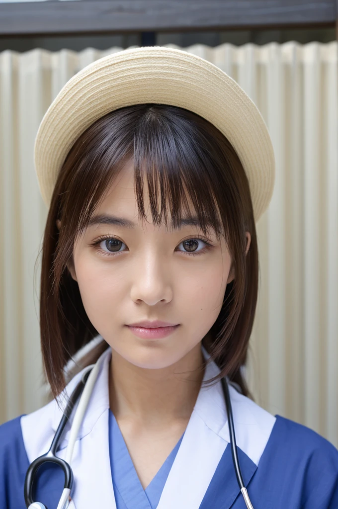 ((Highest quality)), ((masterpiece)), (detailed),Perfect Face,Japanese,Female doctor,White