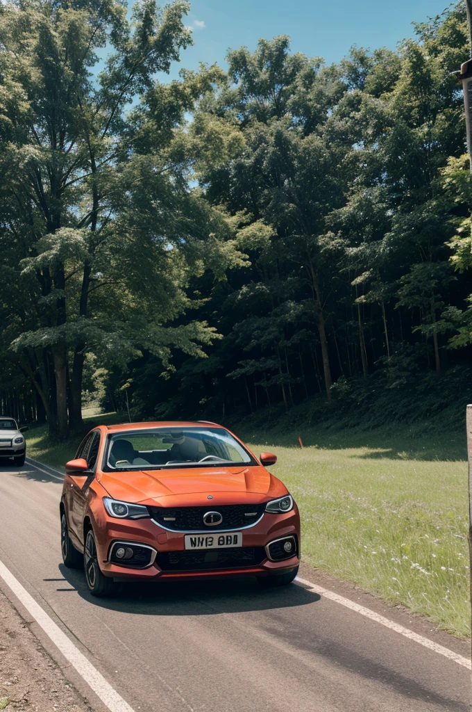 A car on hayway 