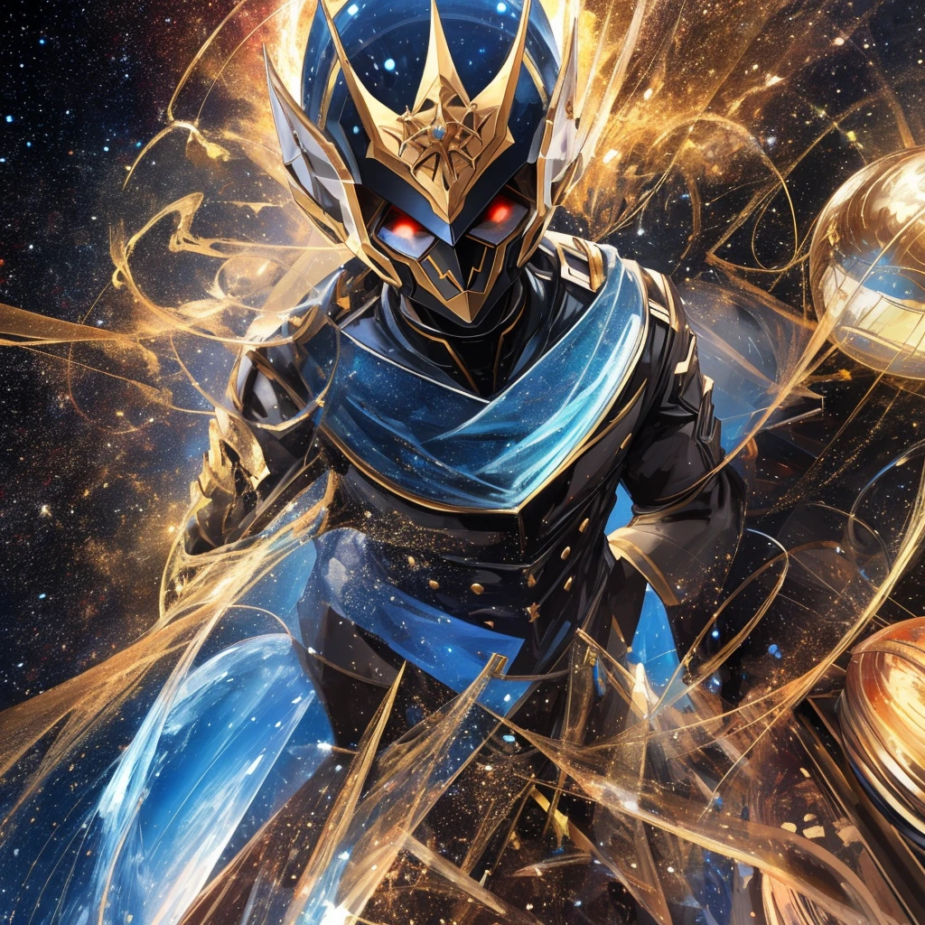 He spoke alone in the middle of space, a powerful being, everything he looked at was like an ant, as strong as a heavenly god or a hell god, in the midst of the great space, all the planets were him, the planet destroyer, the planet creator.