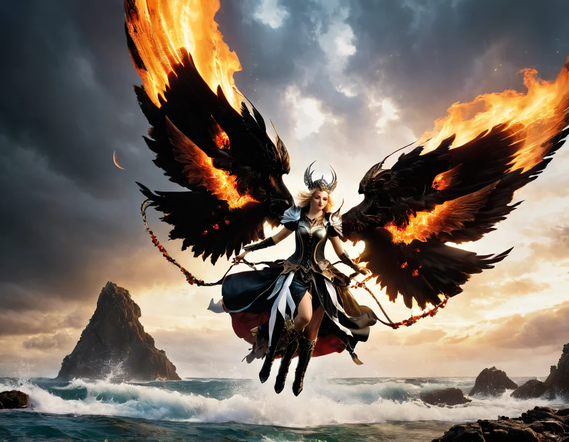 One flying archeress