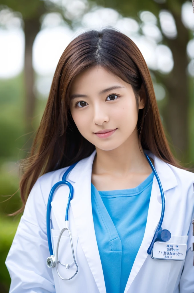 ((Highest quality)), ((masterpiece)), (detailed),Perfect Face,Japanese,Female doctor,White