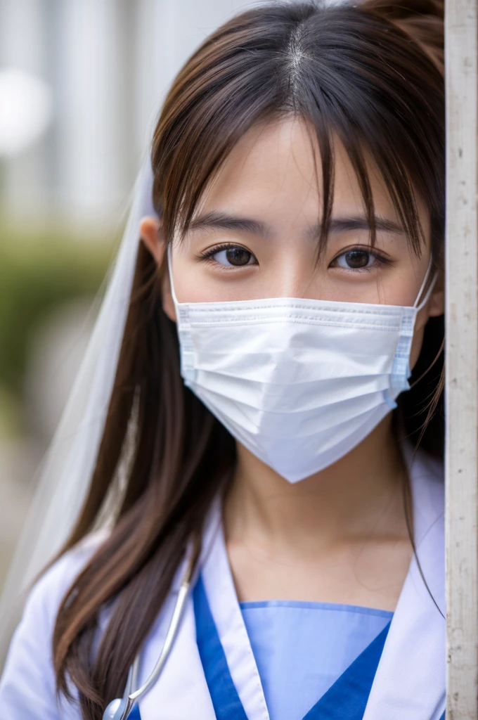 ((Highest quality)), ((masterpiece)), (detailed),Perfect Face,Japanese,Female doctor,White