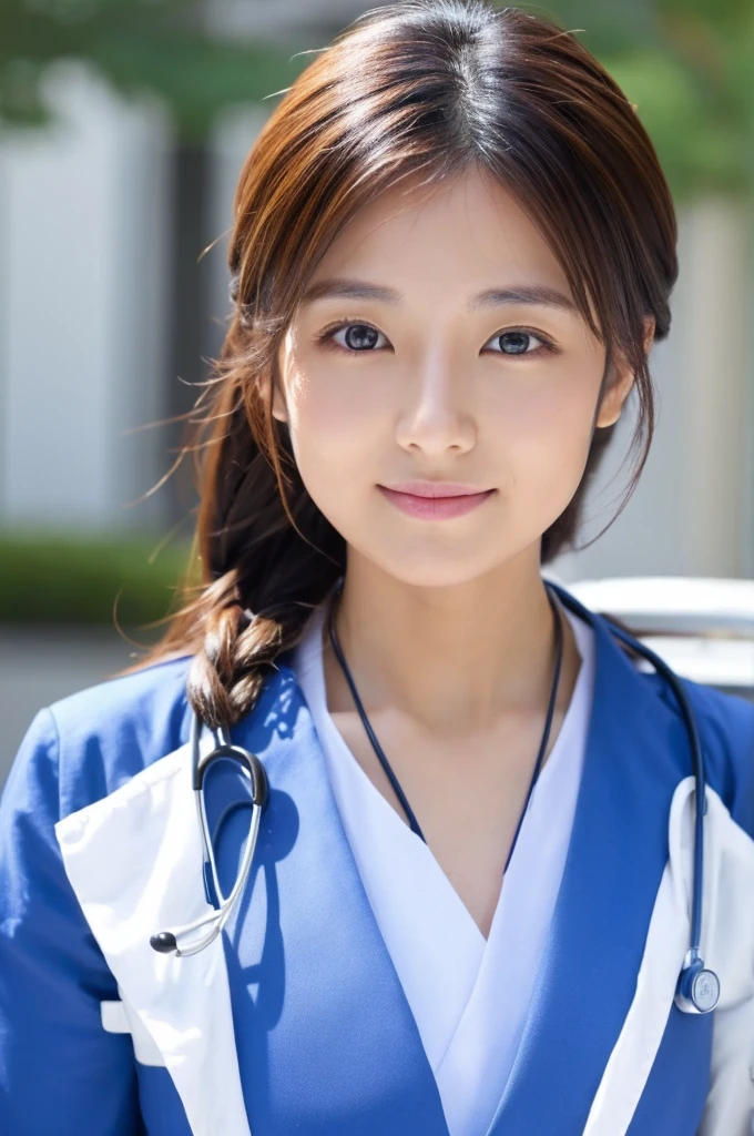 ((Highest quality)), ((masterpiece)), (detailed),Perfect Face,Japanese,Female doctor,White