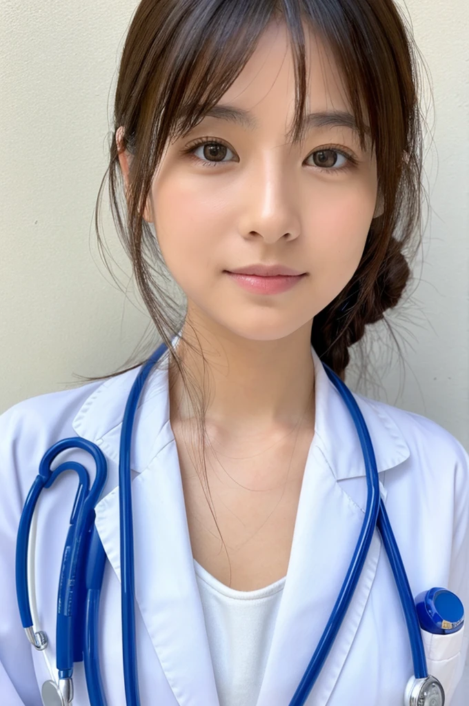 ((Highest quality)), ((masterpiece)), (detailed),Perfect Face,Japanese,Female doctor,White