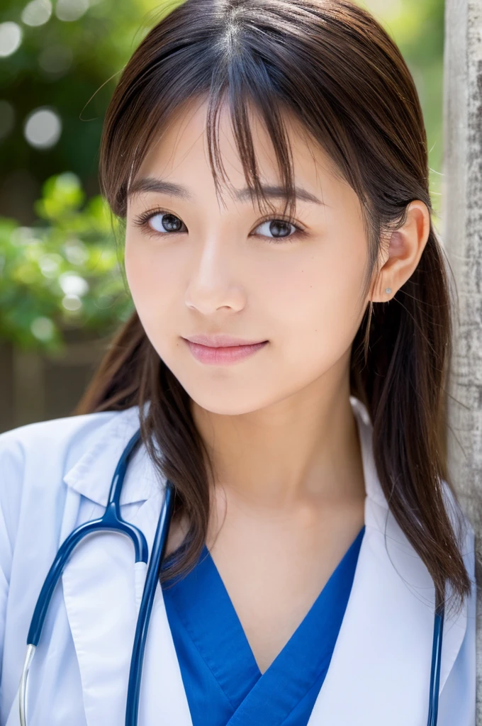 ((Highest quality)), ((masterpiece)), (detailed),Perfect Face,Japanese,Female doctor,White