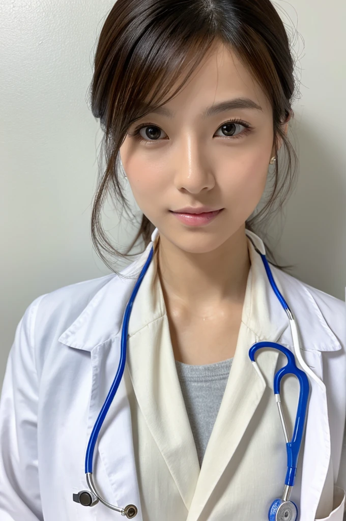 ((Highest quality)), ((masterpiece)), (detailed),Perfect Face,Japanese,Female doctor,White