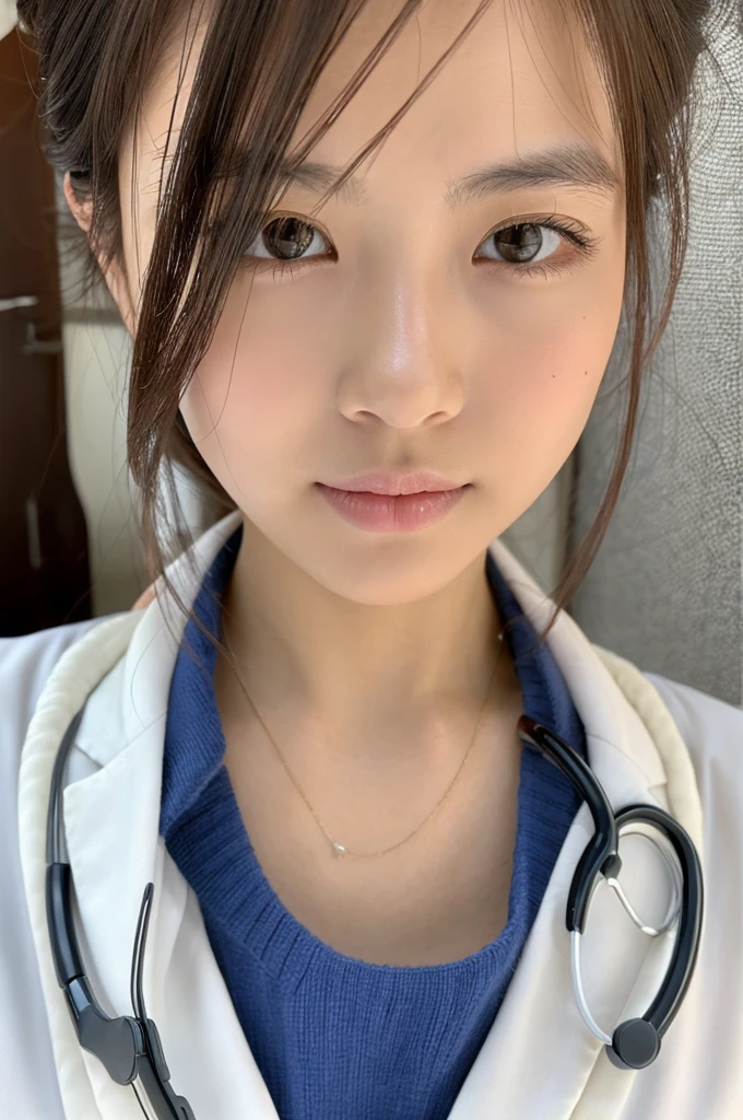 ((Highest quality)), ((masterpiece)), (detailed),Perfect Face,Japanese,Female doctor,White