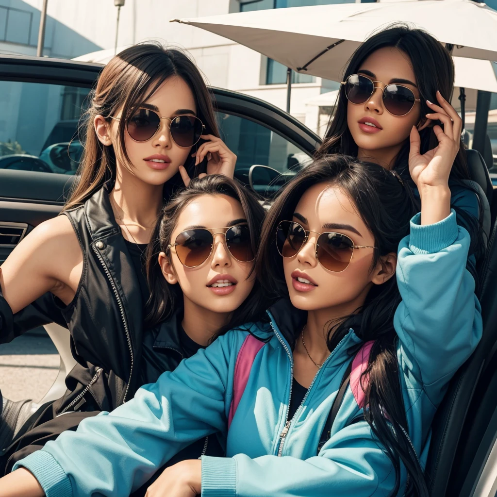 Wear the sunglasses 
