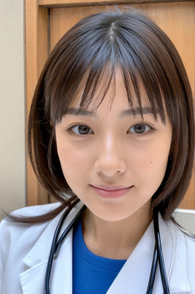 ((Highest quality)), ((masterpiece)), (detailed),Perfect Face,Japanese,Female doctor,White