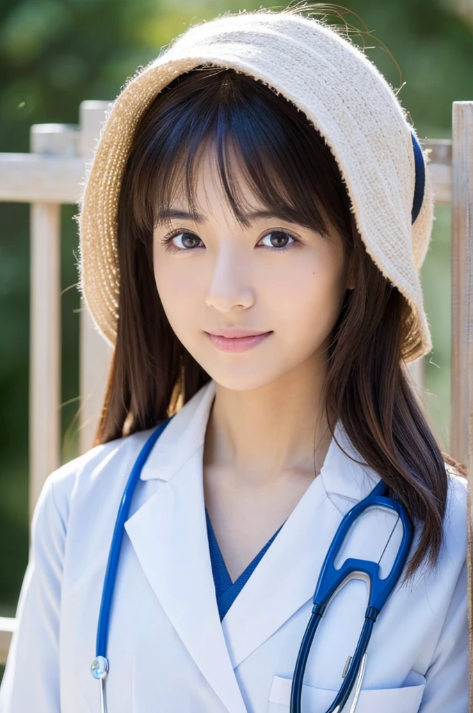 ((Highest quality)), ((masterpiece)), (detailed),Perfect Face,Japanese,Female doctor,White