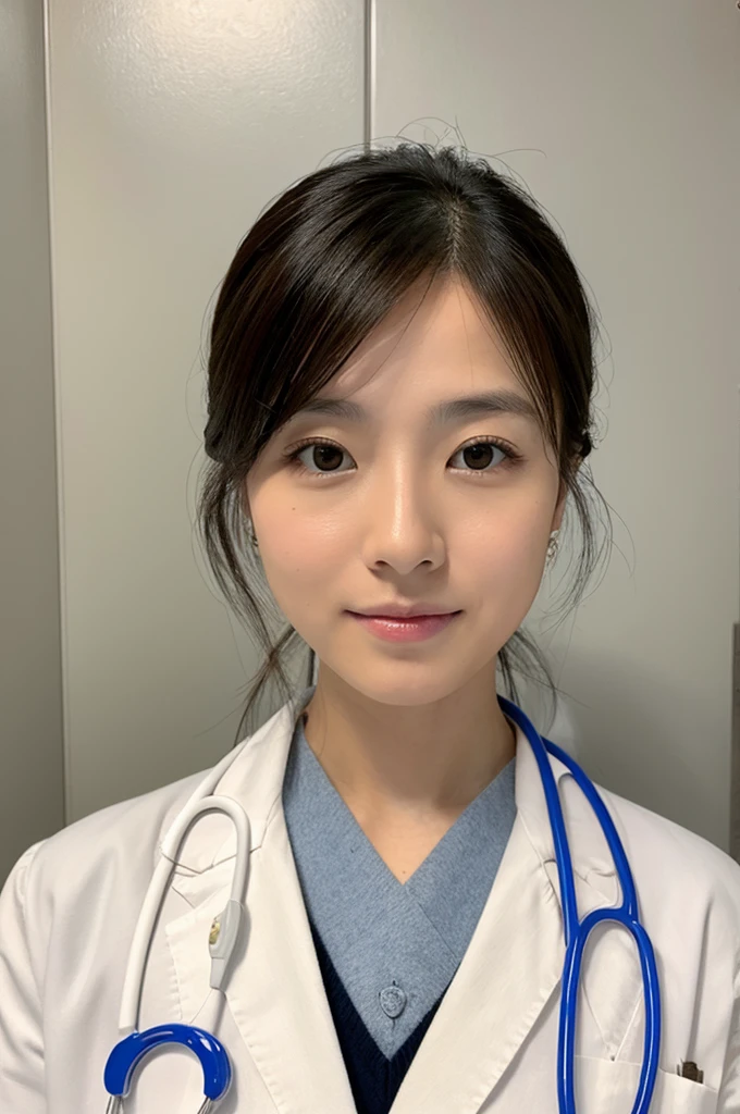 ((Highest quality)), ((masterpiece)), (detailed),Perfect Face,Japanese,Female doctor,White