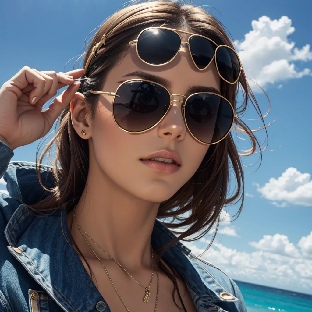 Wear the sunglasses